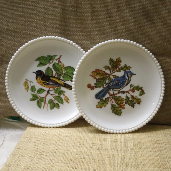Westmoreland Glass Co. Other - Vintage Westmoreland Milk Glass Bird Plates